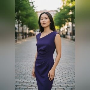 MUXXN Sleeveless Purple Dress Size M